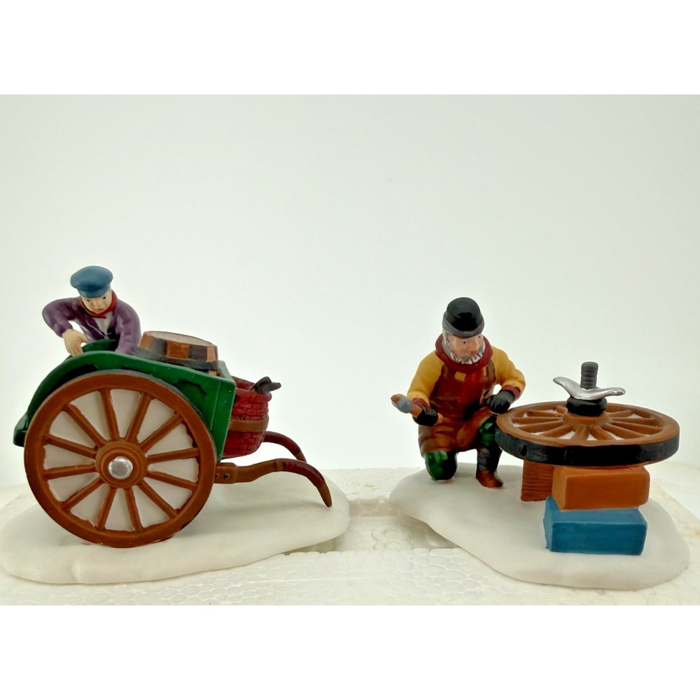 Dept 56 Heritage Village C Bradford Wheelwright & Son #5818-1 Retired Set